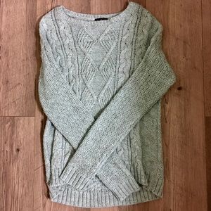 The Limited muted seafoam green knit sweater